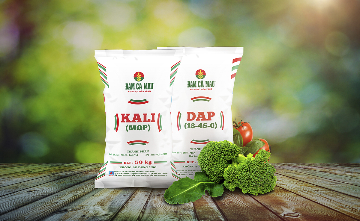 ĐẠM CÀ MAU - Thiết kế hệ thống bao bì sản phẩm mới cho phân bón Đạm Cà Mau